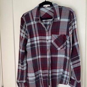 Flannel button-up